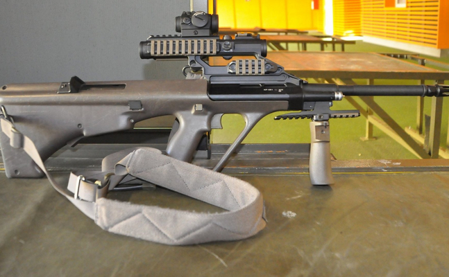 Seit Jahrzehnten ein Exportschlager: Steyr Sturmgewehr 77.